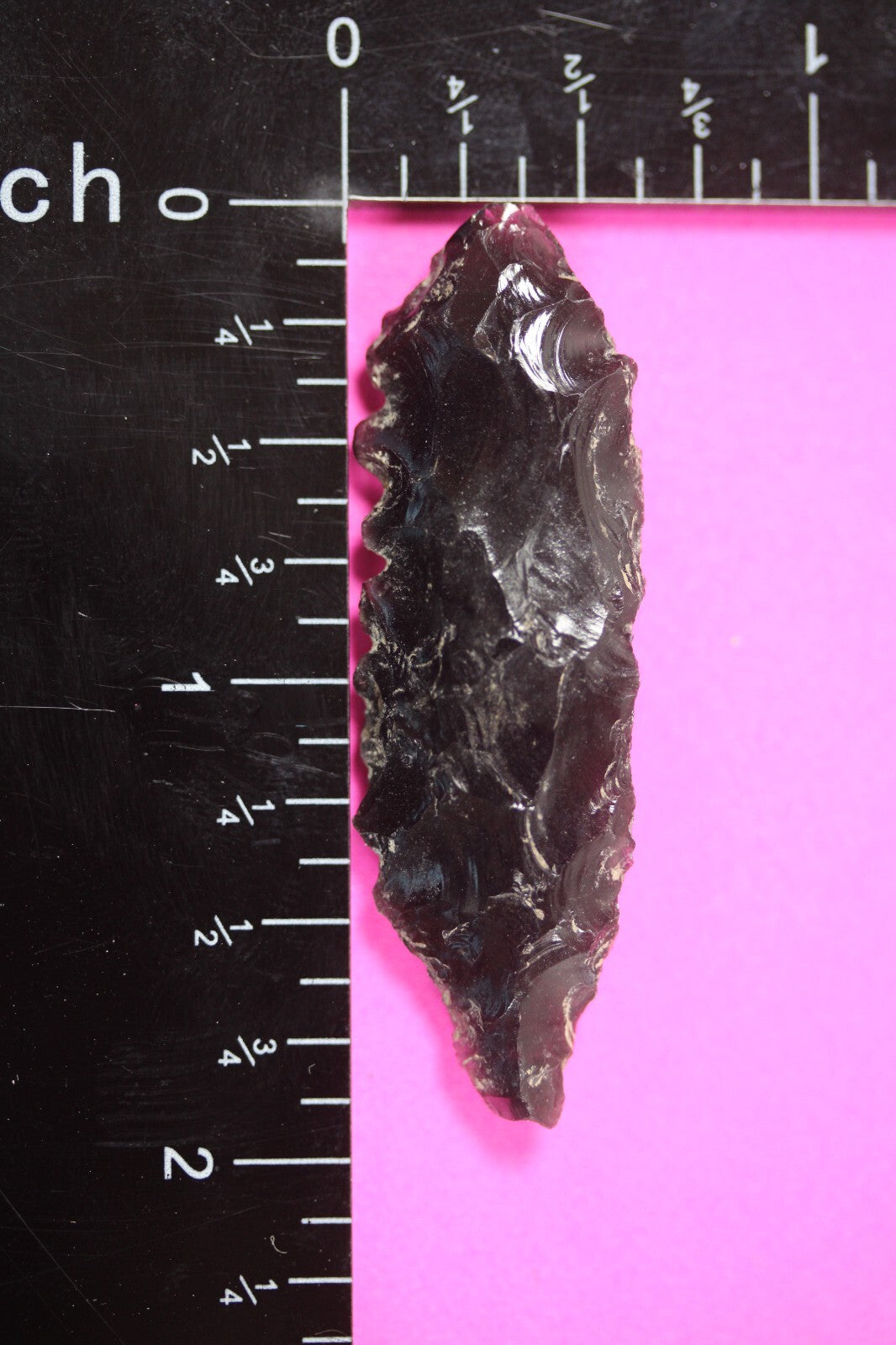 Authentic Pre Columbian Artifact Aztec Arrowhead Battle of Mexico City COA 57