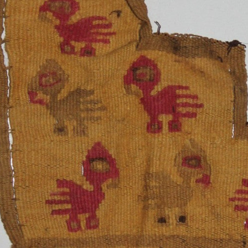 Authentic Pre Columbian Artifact Frameable Textile Border Chancay Peru COA 07