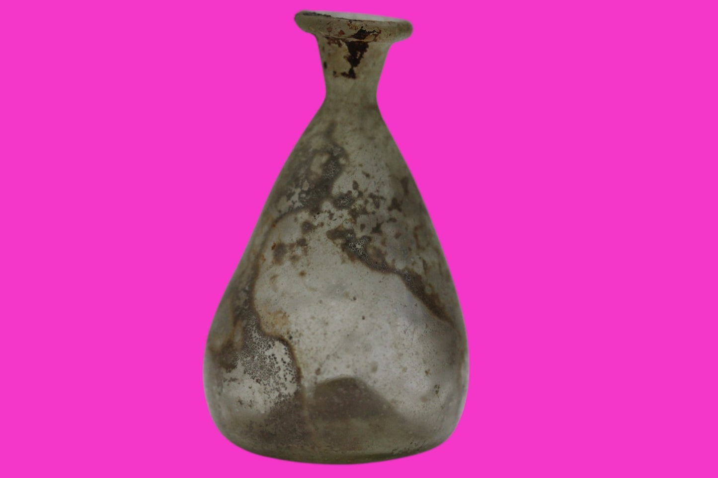 Authentic Ancient Holy Land Artifact Glass Bottle 100-300 AD Roman Era COA J08