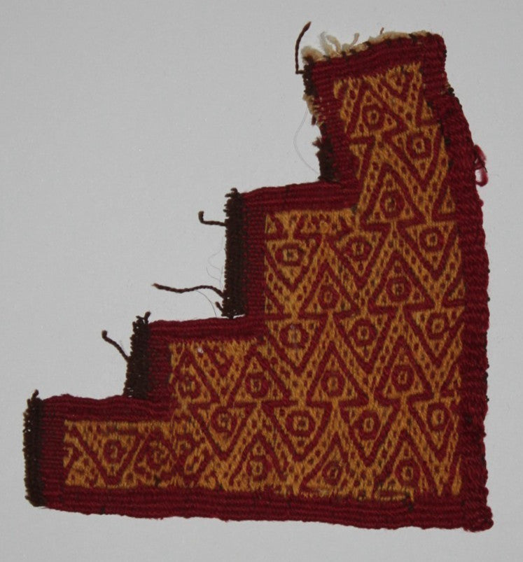 Authentic Pre Columbian Artifact Frameable Textile Border Chancay Peru COA 20