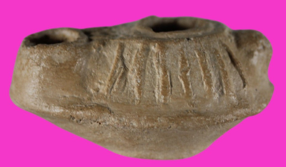 Jesus Christ Homeland Oil Lamp Authentic Holy Land Artifact 100 - 400 AD COA L12