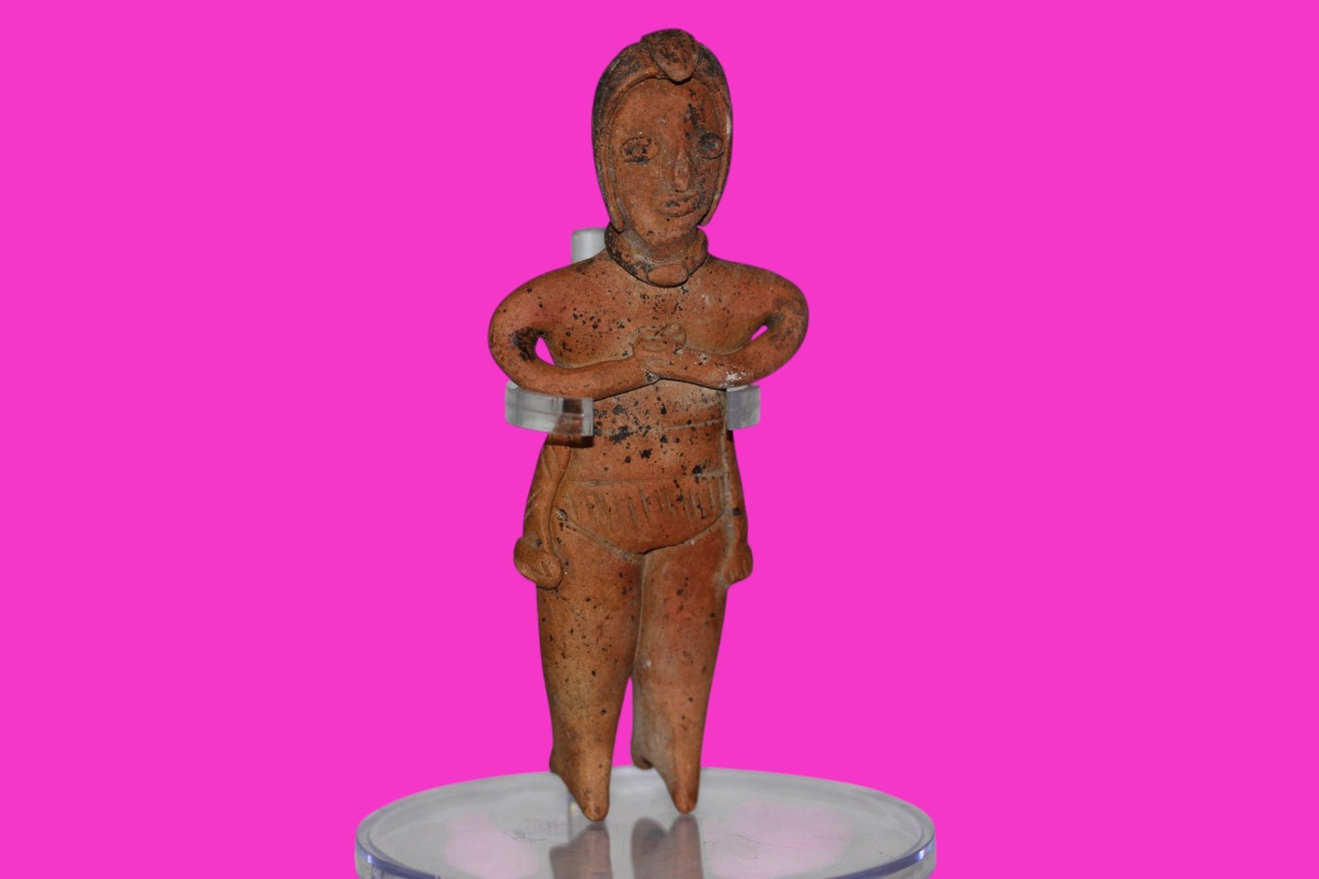 Pre Columbian Authentic Artifact Pretty Lady Tomb Figure Colima Mexico COA 17