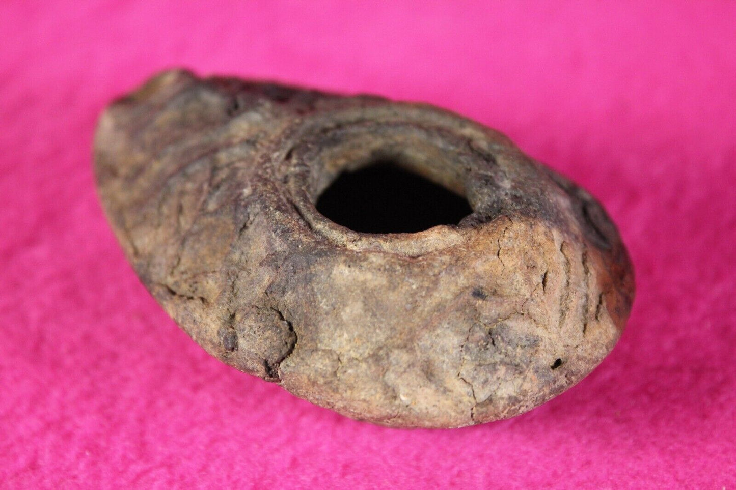 Holy Land Jesus Christ Homeland Artifact Oil Lamp Israel 300-500 AD with COA J45