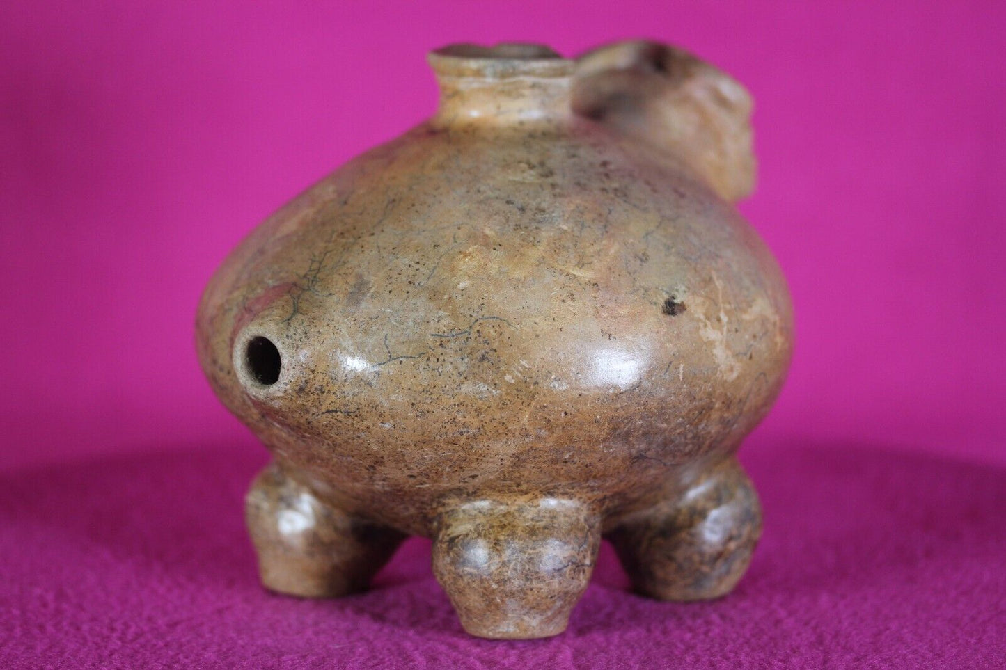 Authentic Pre Columbian Artifact Effigy Jar Calima Ex Arte Primitivo COA T30