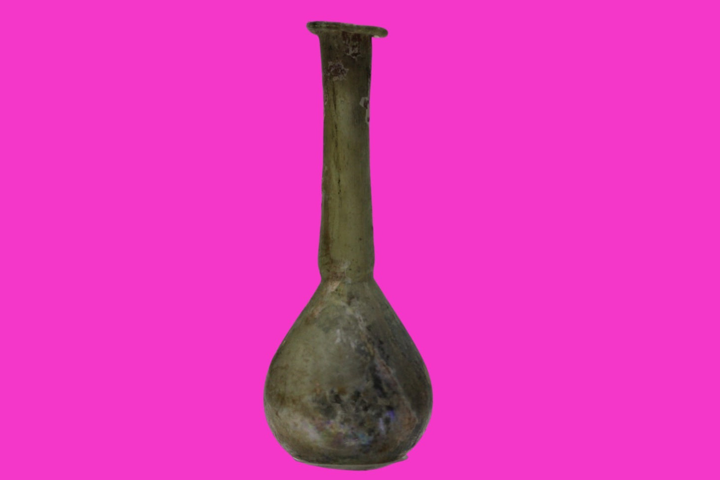 Authentic Ancient Holy Land Artifact Glass Bottle 100-300 AD Roman Era COA J20
