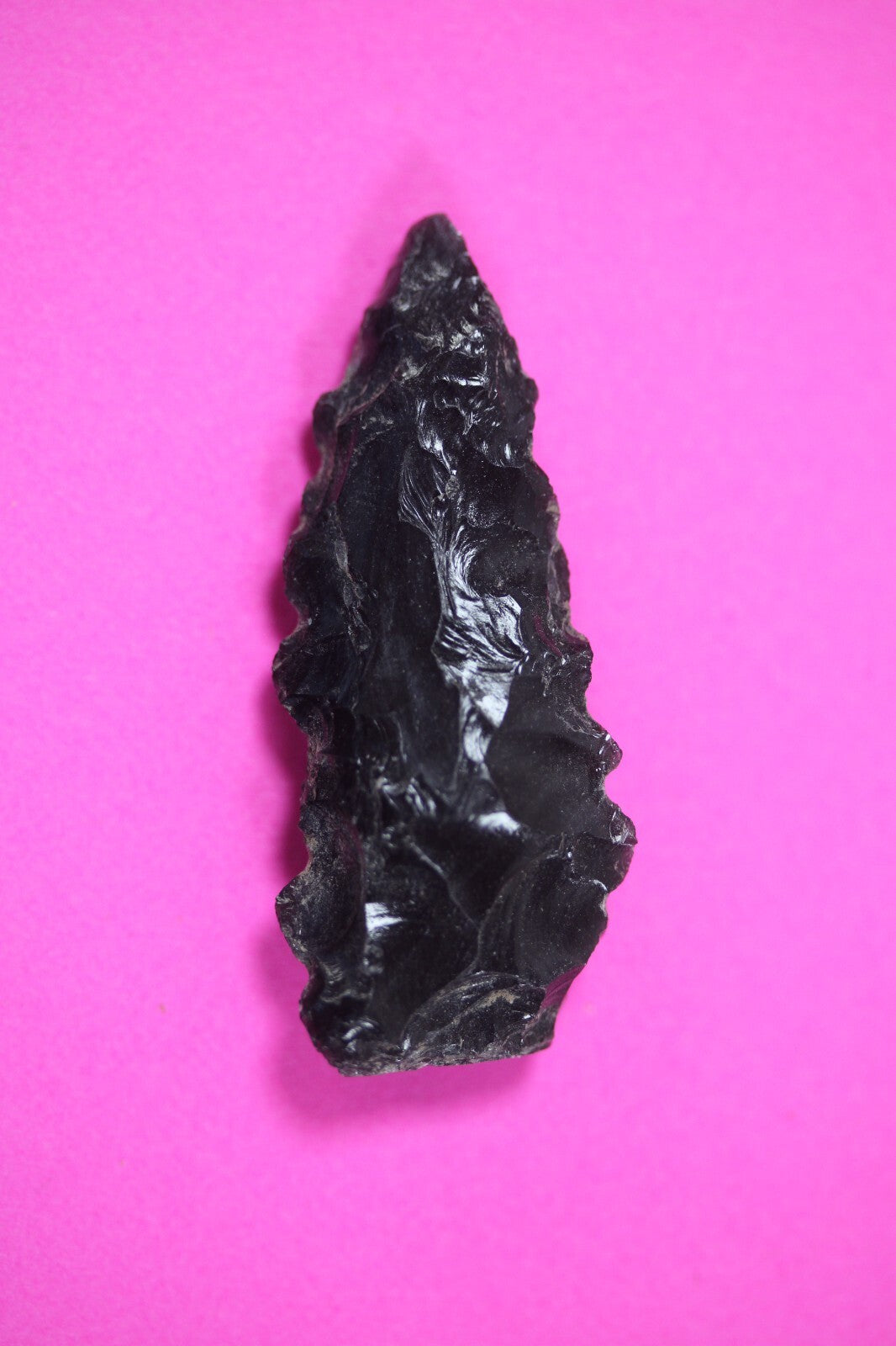 Authentic Pre Columbian Artifact Aztec Arrowhead Battle of Mexico City COA 86