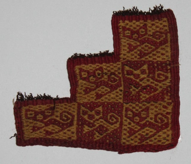Authentic Pre Columbian Artifact Frameable Textile Border Chancay Peru COA 18