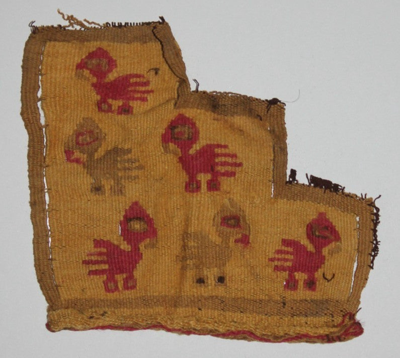Authentic Pre Columbian Artifact Frameable Textile Border Chancay Peru COA 07