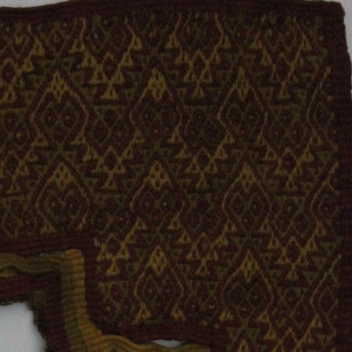 Authentic Pre Columbian Artifact Frameable Textile Border Chancay Peru COA 24