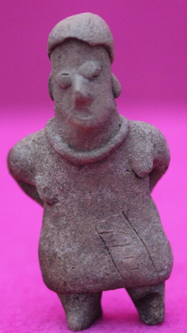 Authentic Pre Columbian Artifact Rare Grandma Tomb Figure Colima Mexico COA 157