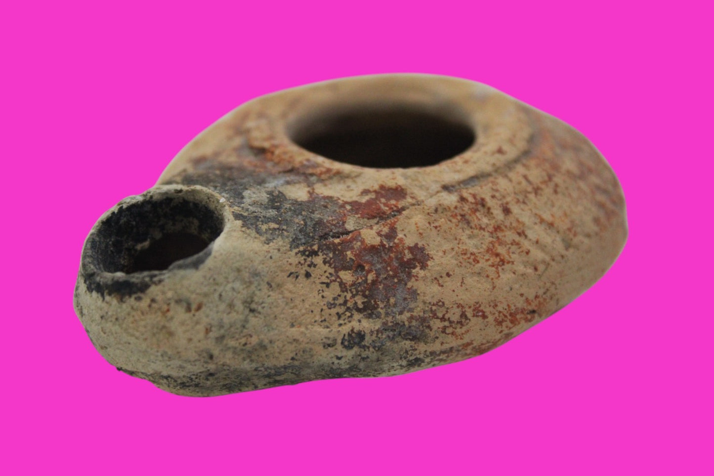 Ancient Holy Land Oil Lamp Artifact From Jesus Christ Home Land 100-500AD COA 59