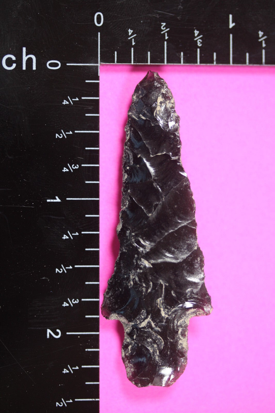 Authentic Pre Columbian Artifact Aztec Arrowhead Battle of Mexico City COA 31