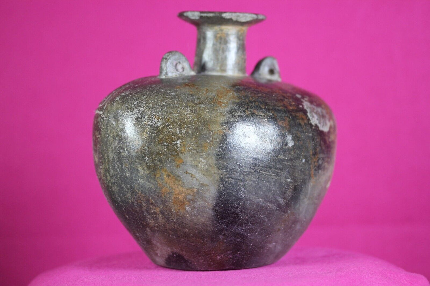 Pre Columbian Artifact Moche Incised Pottery 100-800 AD Peru Authentic COA J27