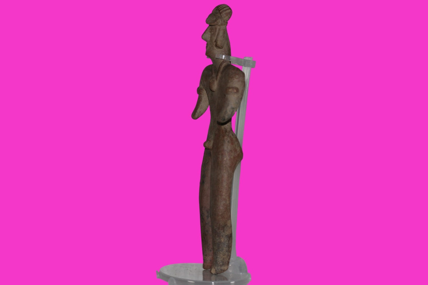 Pre Columbian Artifact Huge 9 Inch Tall Tomb Figure Colima Mexico 100 BC COA 233