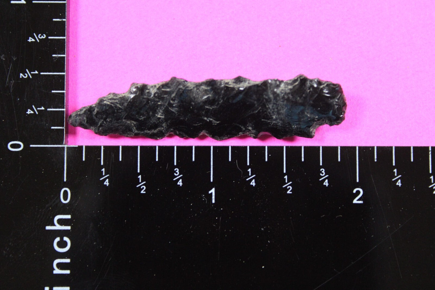 Authentic Pre Columbian Artifact Aztec Arrowhead Battle of Mexico City COA 24