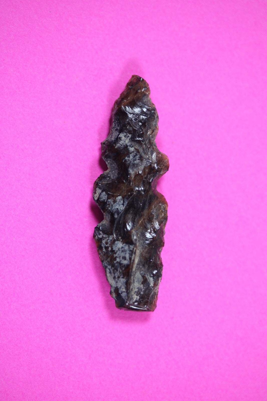 Authentic Pre Columbian Artifact Aztec Arrowhead Battle of Mexico City COA 63
