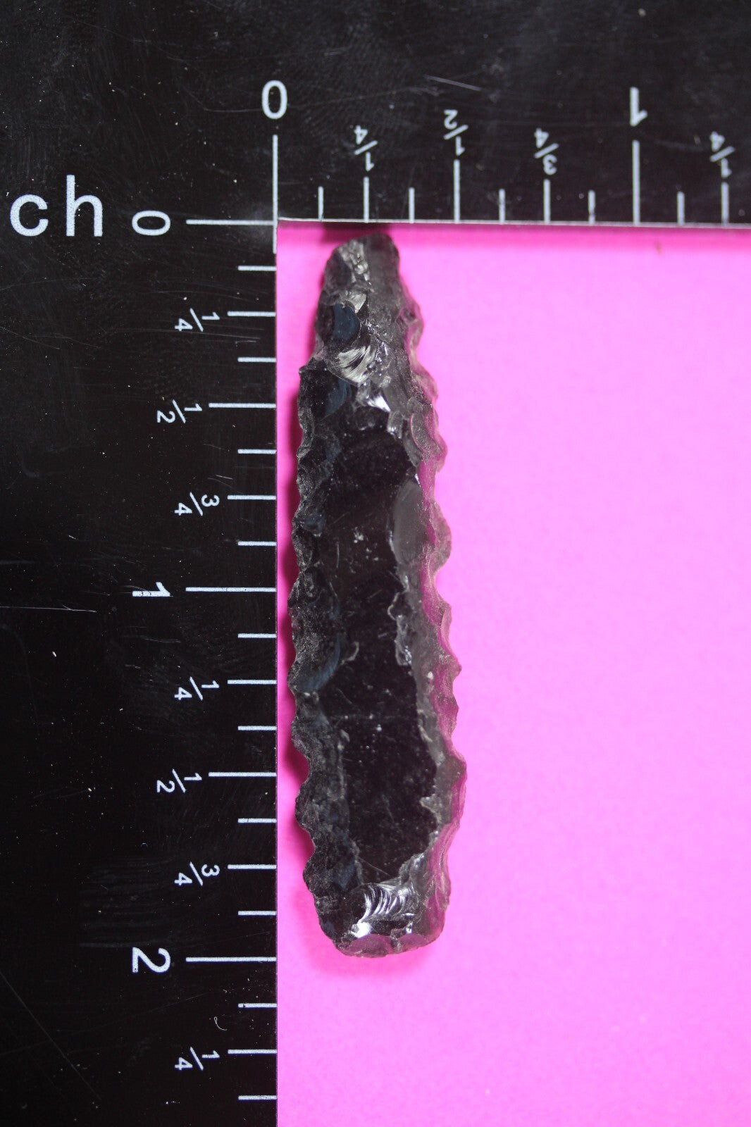 Authentic Pre Columbian Artifact Aztec Arrowhead Battle of Mexico City COA 38