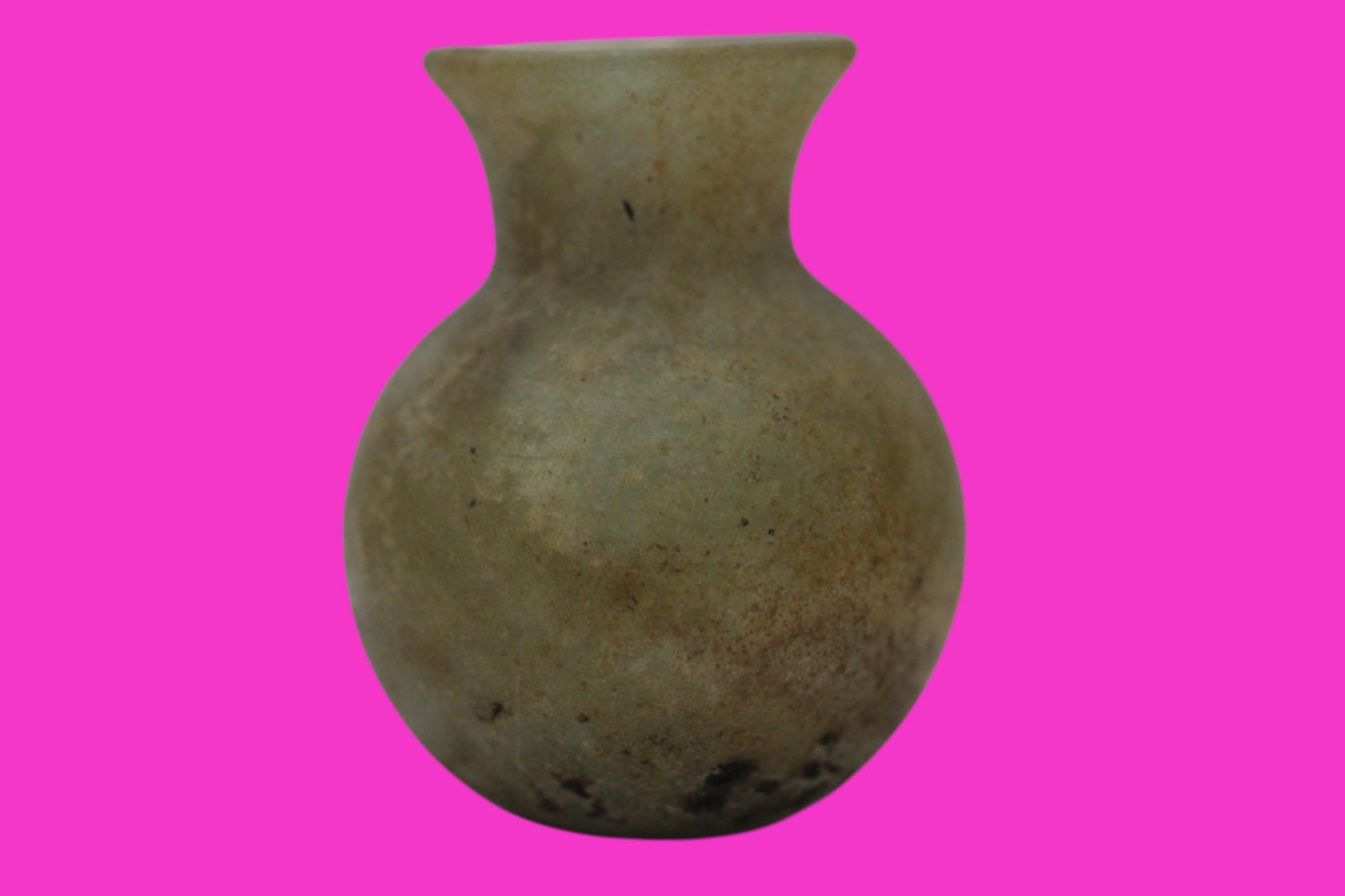 Authentic Ancient Holy Land Artifact Glass Bottle 100-300 AD Roman Era COA J17