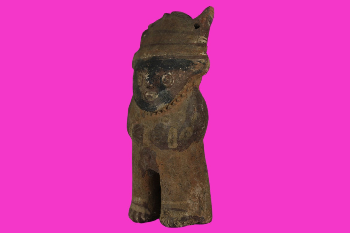 Pre Columbian Authentic Artifact Chancay Male Figure Peru 1200-1450AD COA J41