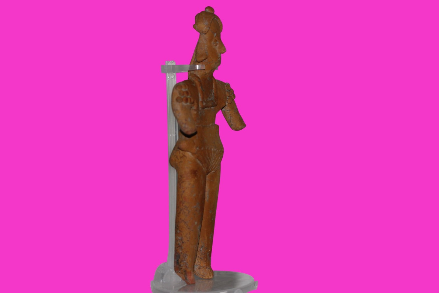 Pre Columbian Artifact BIG Female Shaman Tomb Figure Colima Mexico 100BC COA 248