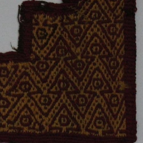 Authentic Pre Columbian Artifact Frameable Textile Border Chancay Peru COA 29