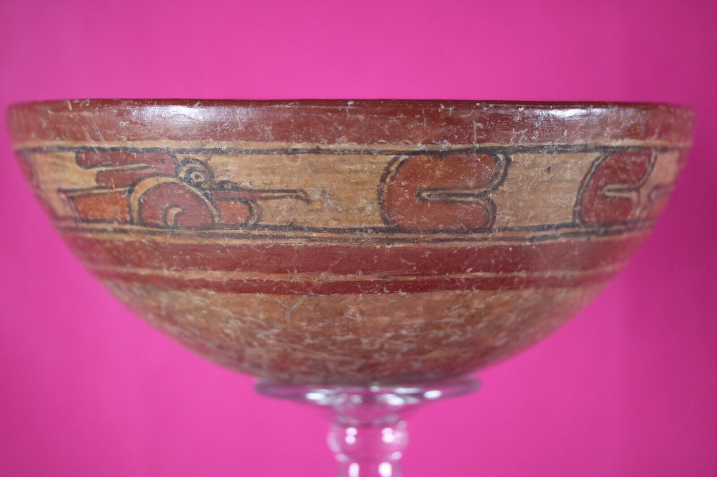 Authentic Pre Columbian Artifact Mayan Decorated Bowl Ex Arte Primitivo COA T119