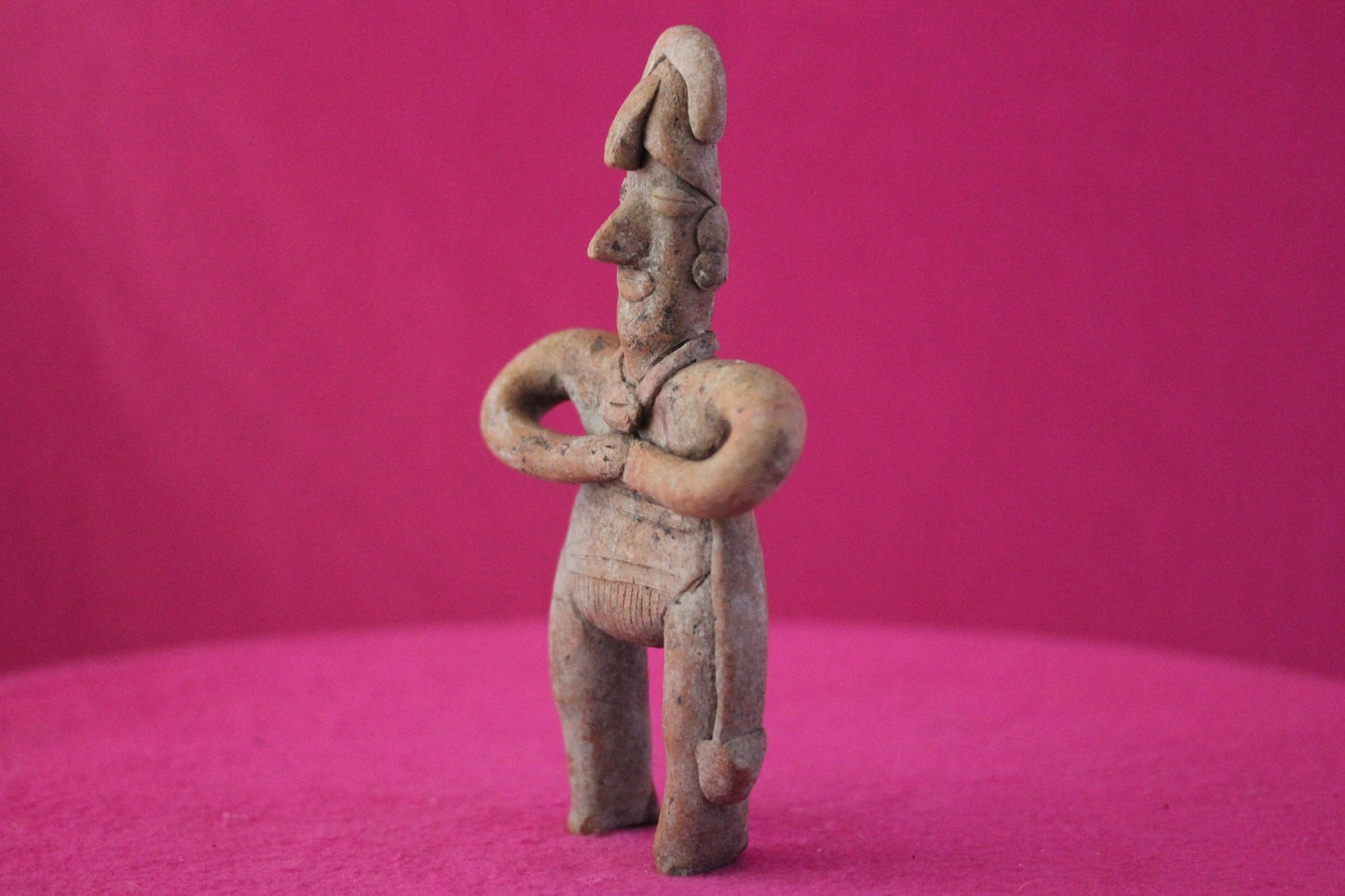 Authentic Pre Columbian Artifact Male Shaman Tomb Figure Colima Mexico COA 200