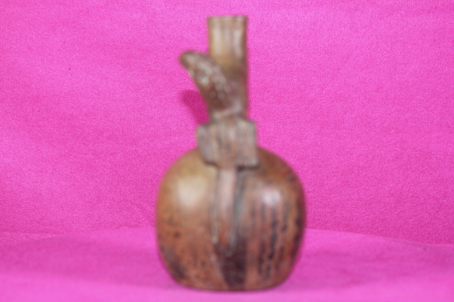 Authentic Pre Columbian Artifact Stirrup Vessel Vicus Peru 500 BC-300 AD COA J03