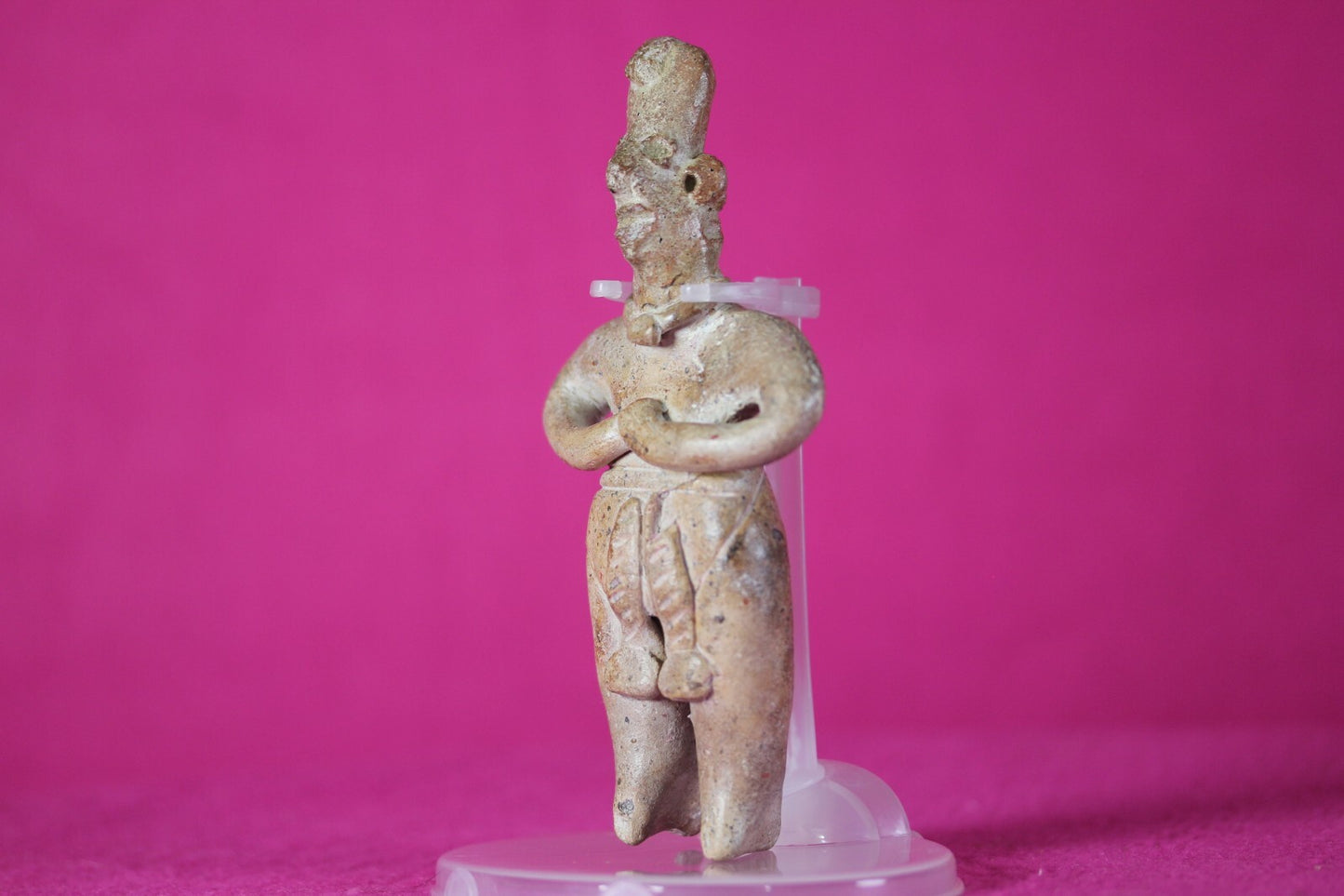 Pre Columbian Artifact Colima Figure Mexico 300BC-300AD Certified COA J35