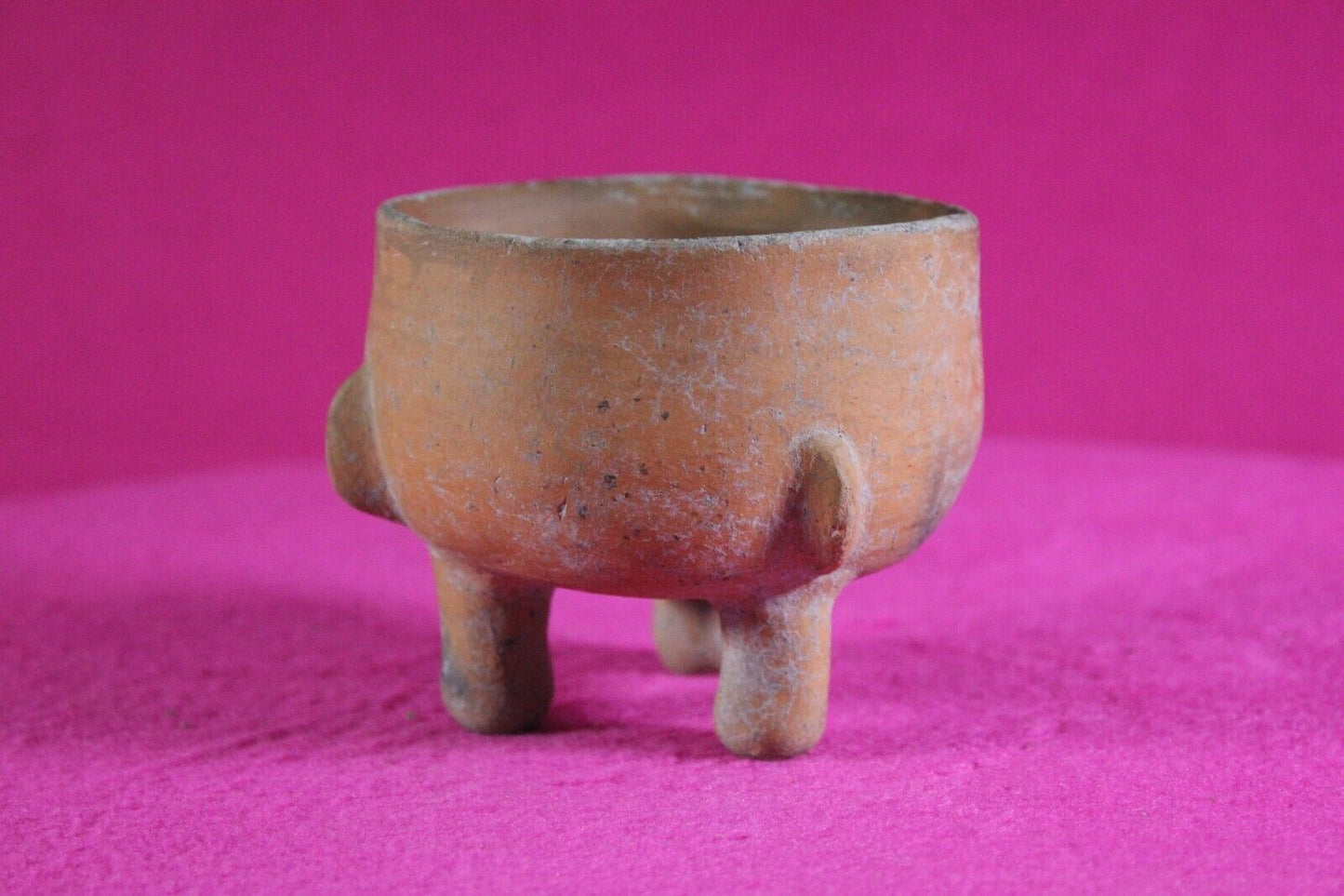 Authentic Pre Columbian Artifact Mini Tripod Bowl 1000-1400 AD Nicaragua COA J93