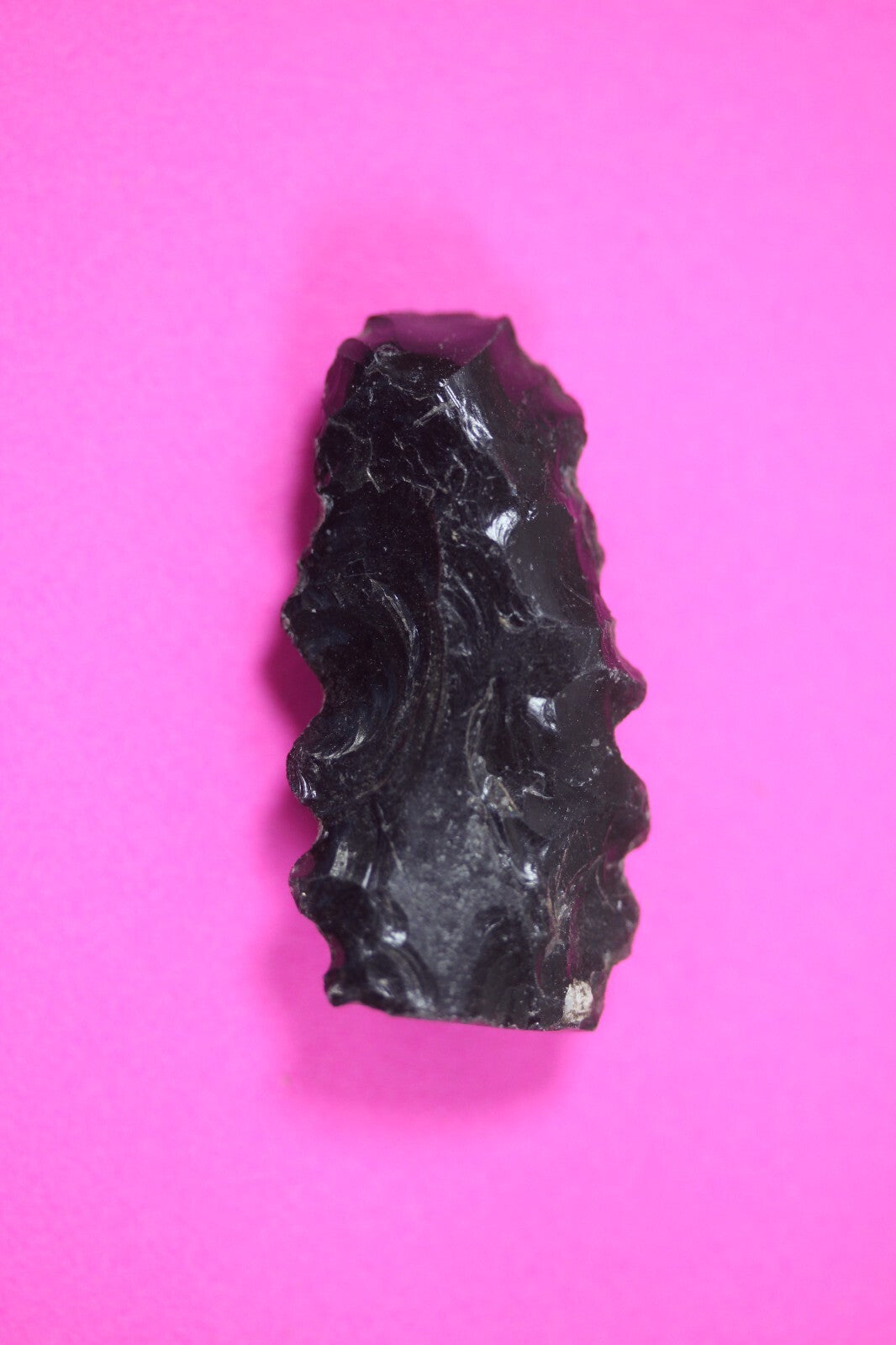 Authentic Pre Columbian Artifact Aztec Arrowhead Battle of Mexico City COA 73