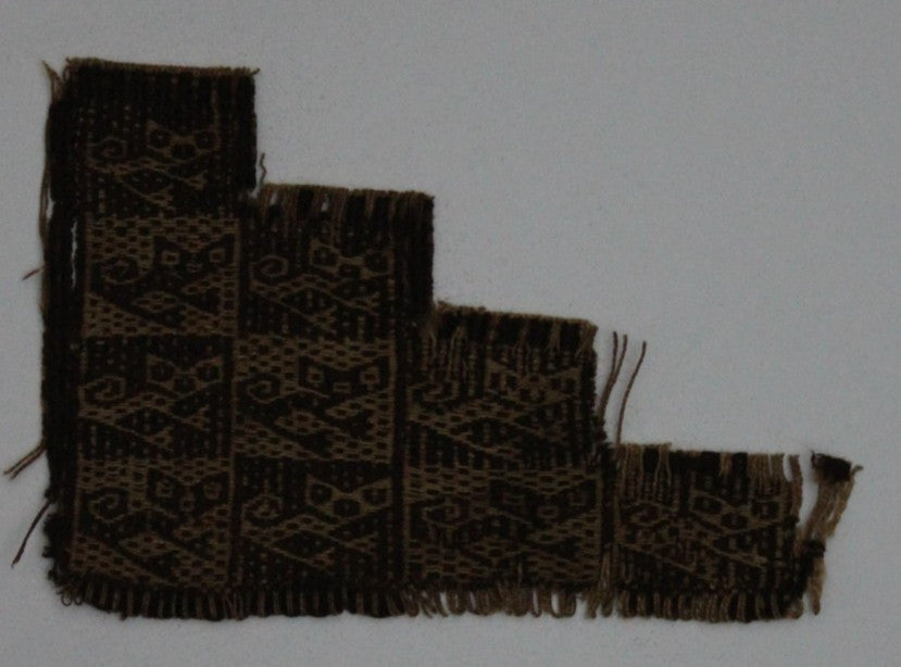 Authentic Pre Columbian Artifact Frameable Textile Border Chancay Peru COA 28