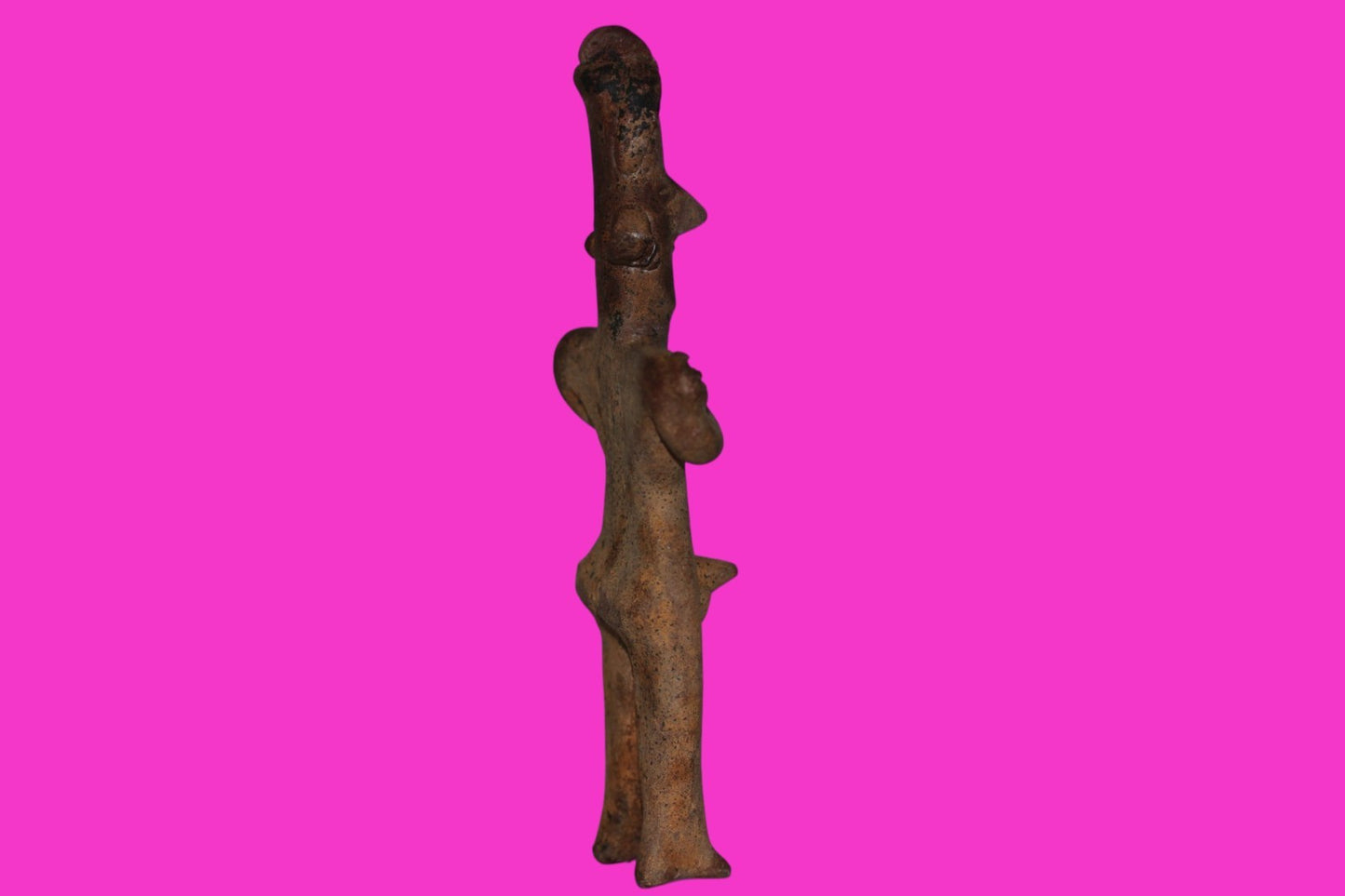 Pre Columbian Authentic Artifact Male Shaman Tomb Figure Colima Mexico COA 18