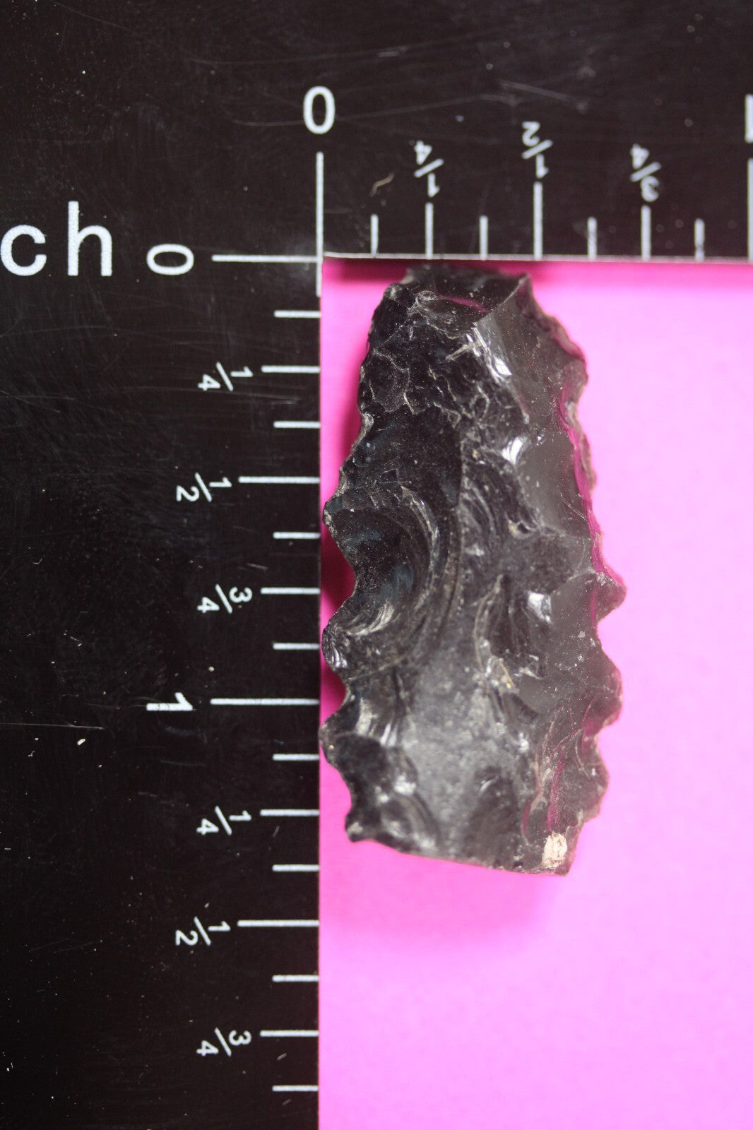 Authentic Pre Columbian Artifact Aztec Arrowhead Battle of Mexico City COA 73