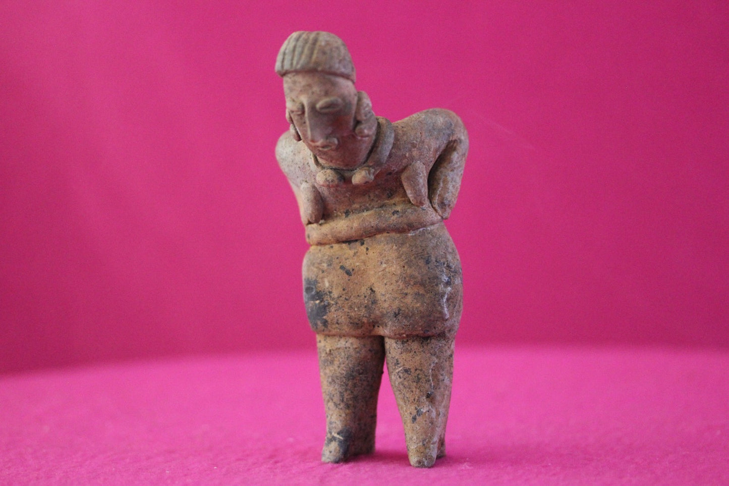 Authentic Pre Columbian Artifact Rare Grandma Tomb Figure Colima Mexico COA 201