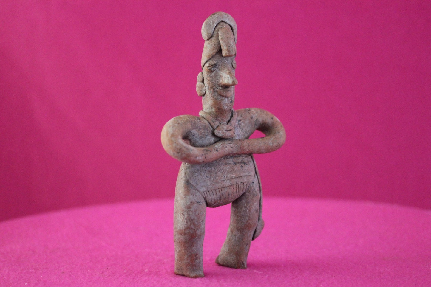 Authentic Pre Columbian Artifact Male Shaman Tomb Figure Colima Mexico COA 200