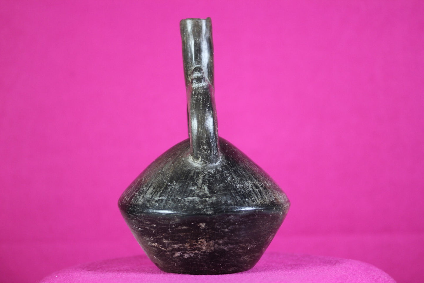 Pre Columbian Artifact Moche Stirrup Jar Pottery 100-800 AD Authentic COA J25