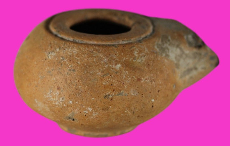 Jesus Christ Homeland Oil Lamp Authentic Holy Land Artifact 100 - 400 AD COA L05