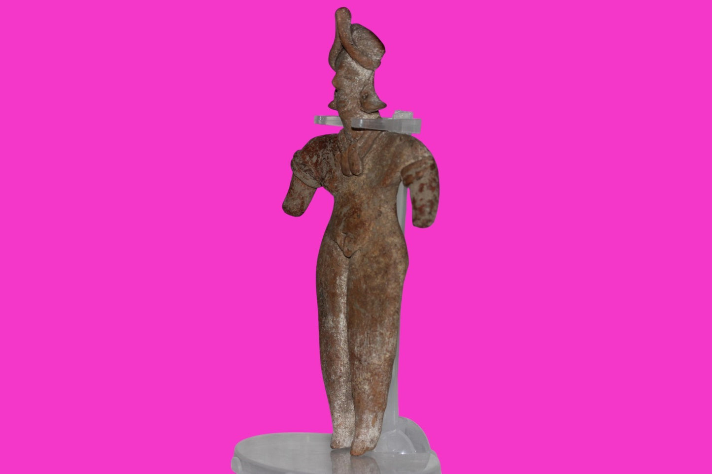 Pre Columbian Artifact 7 Inch Female Tomb Figure Colima Mexico 100 BC COA 241