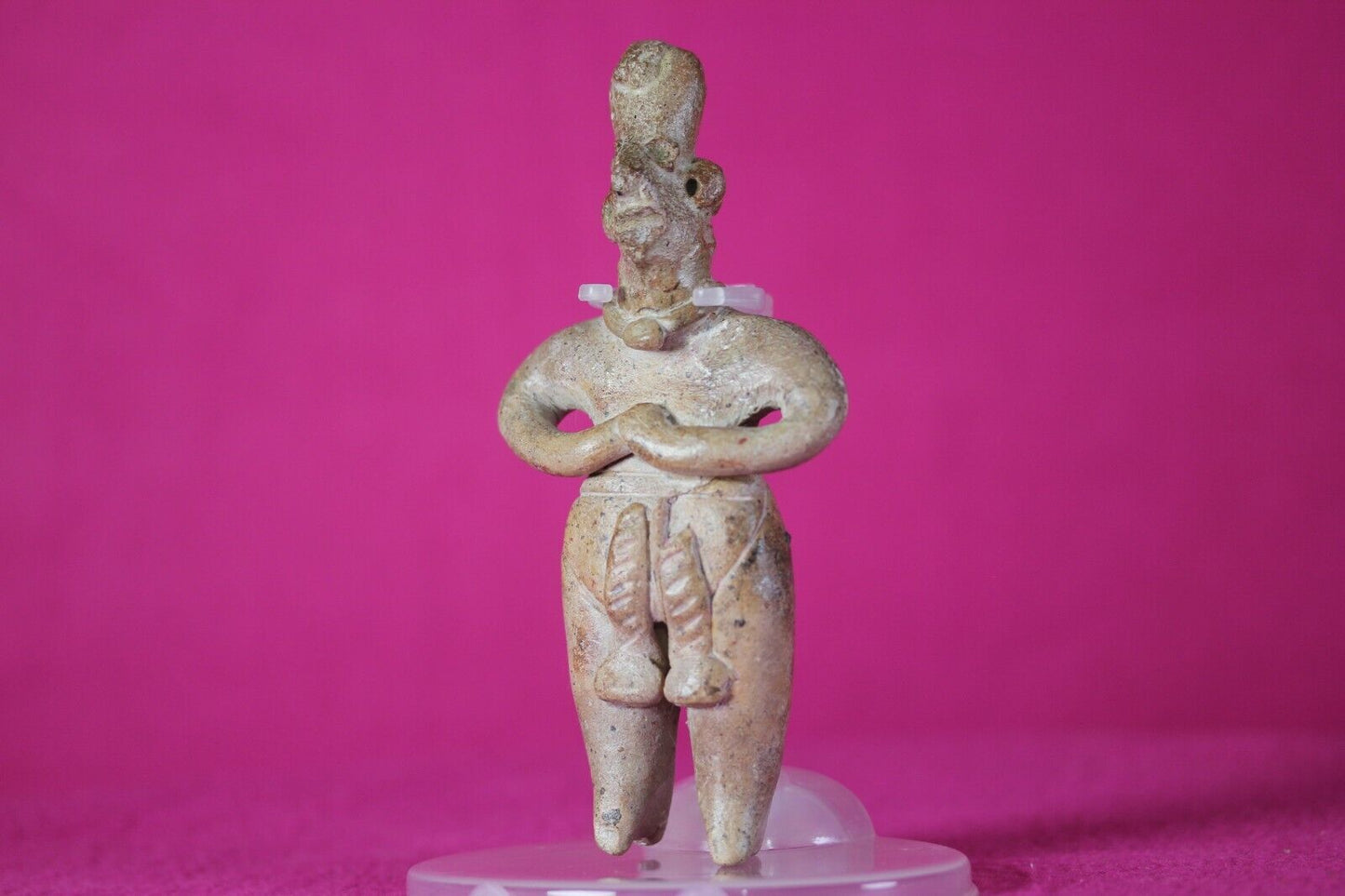 Pre Columbian Artifact Colima Figure Mexico 300BC-300AD Certified COA J35