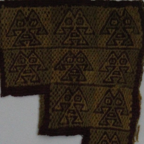Authentic Pre Columbian Artifact Frameable Textile Border Chancay Peru COA 21