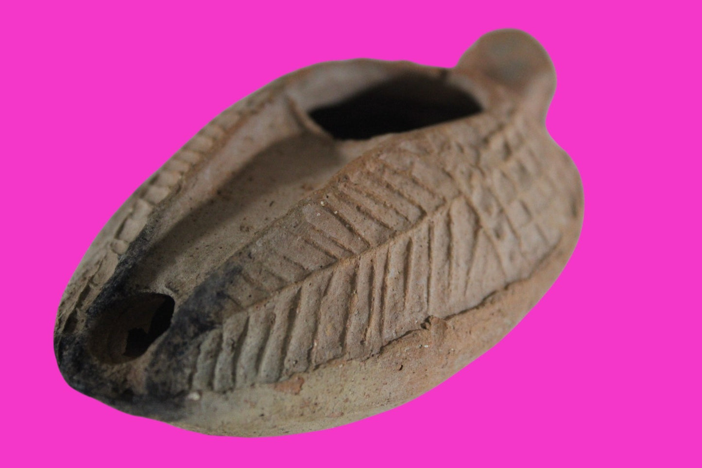 Ancient Holy Land Oil Lamp Artifact Jesus Christ Home Israel 300-600 AD COA 81