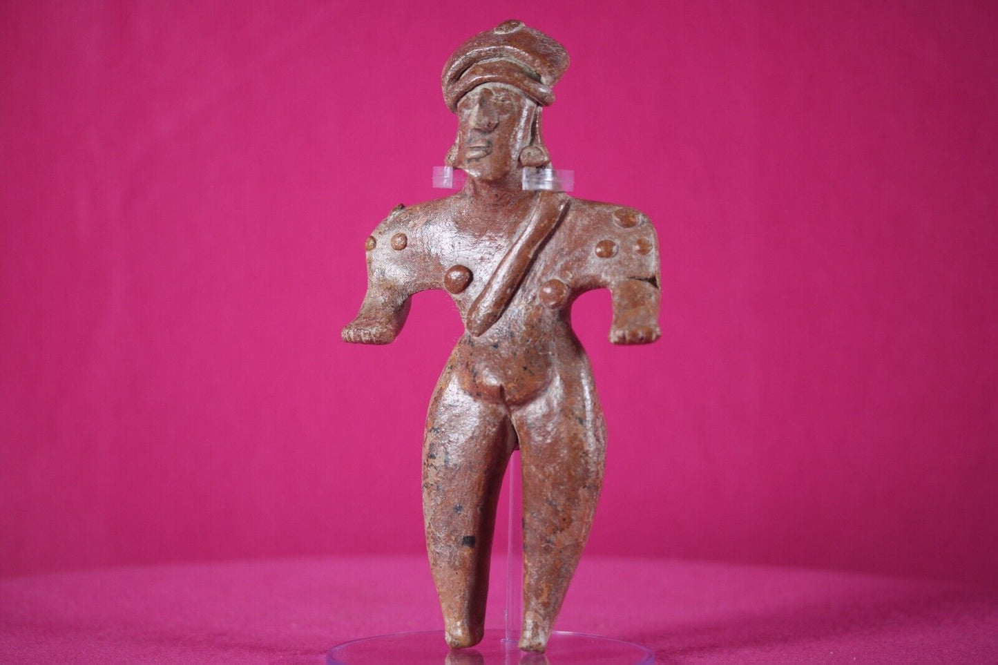 Ex Actor Kirk Douglas Authentic Pre Columbian Artifact Girl Tomb Figure COA T121