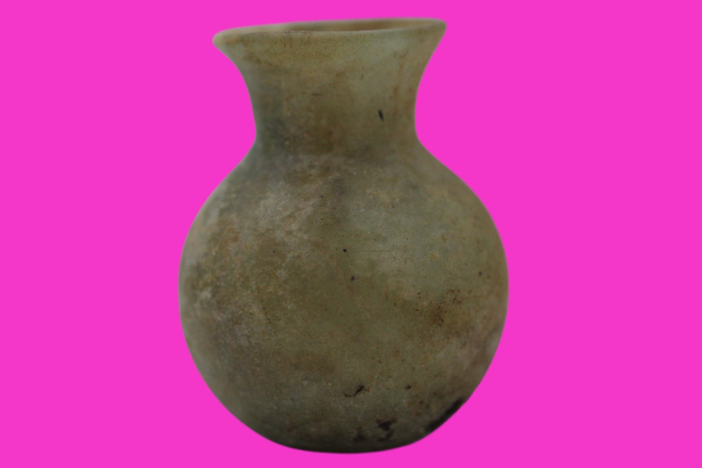 Authentic Ancient Holy Land Artifact Glass Bottle 100-300 AD Roman Era COA J17