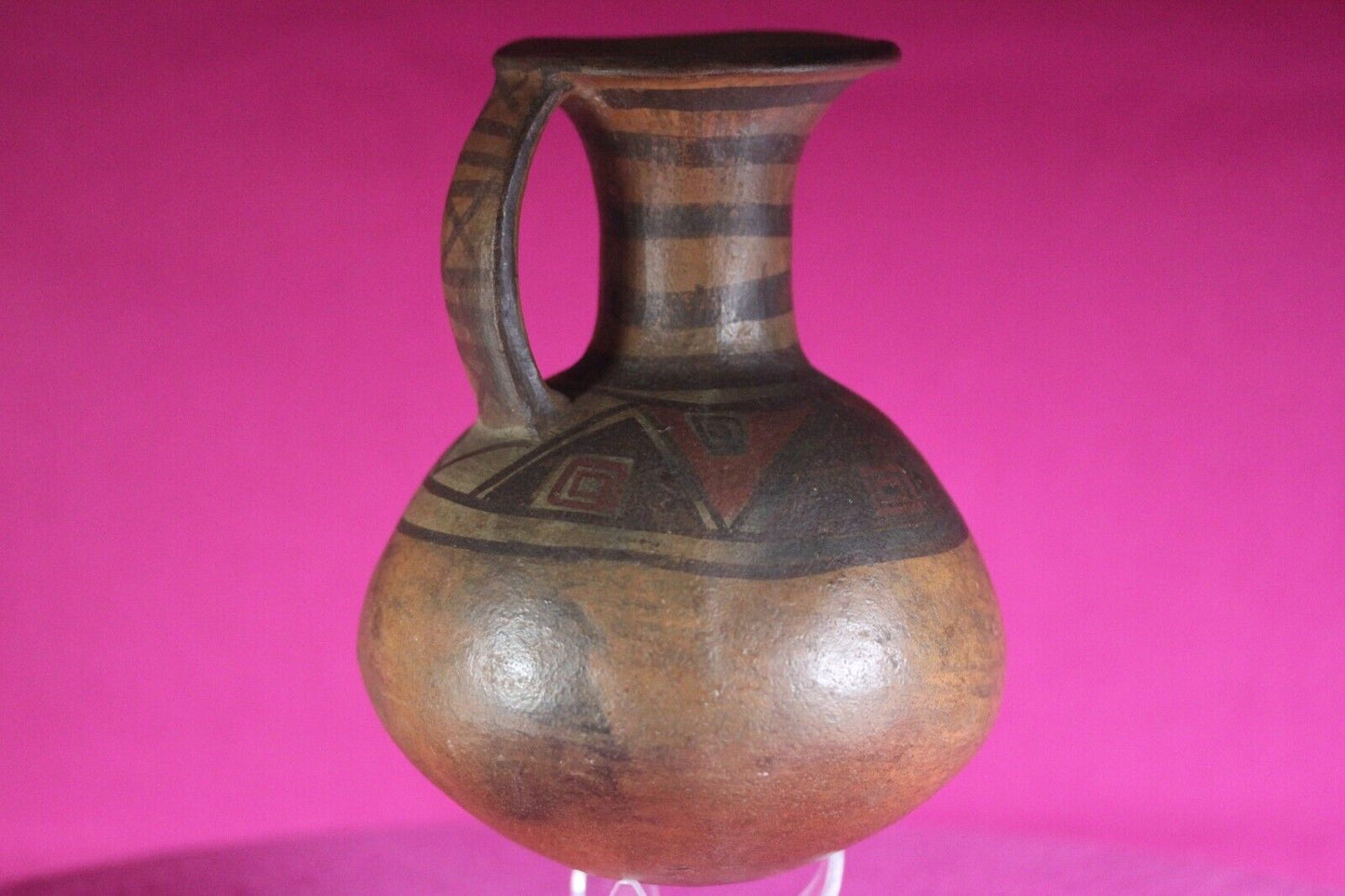Authentic Pre Columbian Artifact Inca Pitcher Pottery 1438-1533 AD Peru COA J06