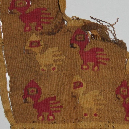 Authentic Pre Columbian Artifact Frameable Textile Border Chancay Peru COA 08