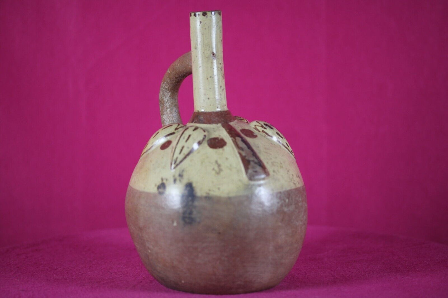 Authentic Pre Columbian Artifact Fruit Vessel Moche Ex Arte Primitivo COA T107