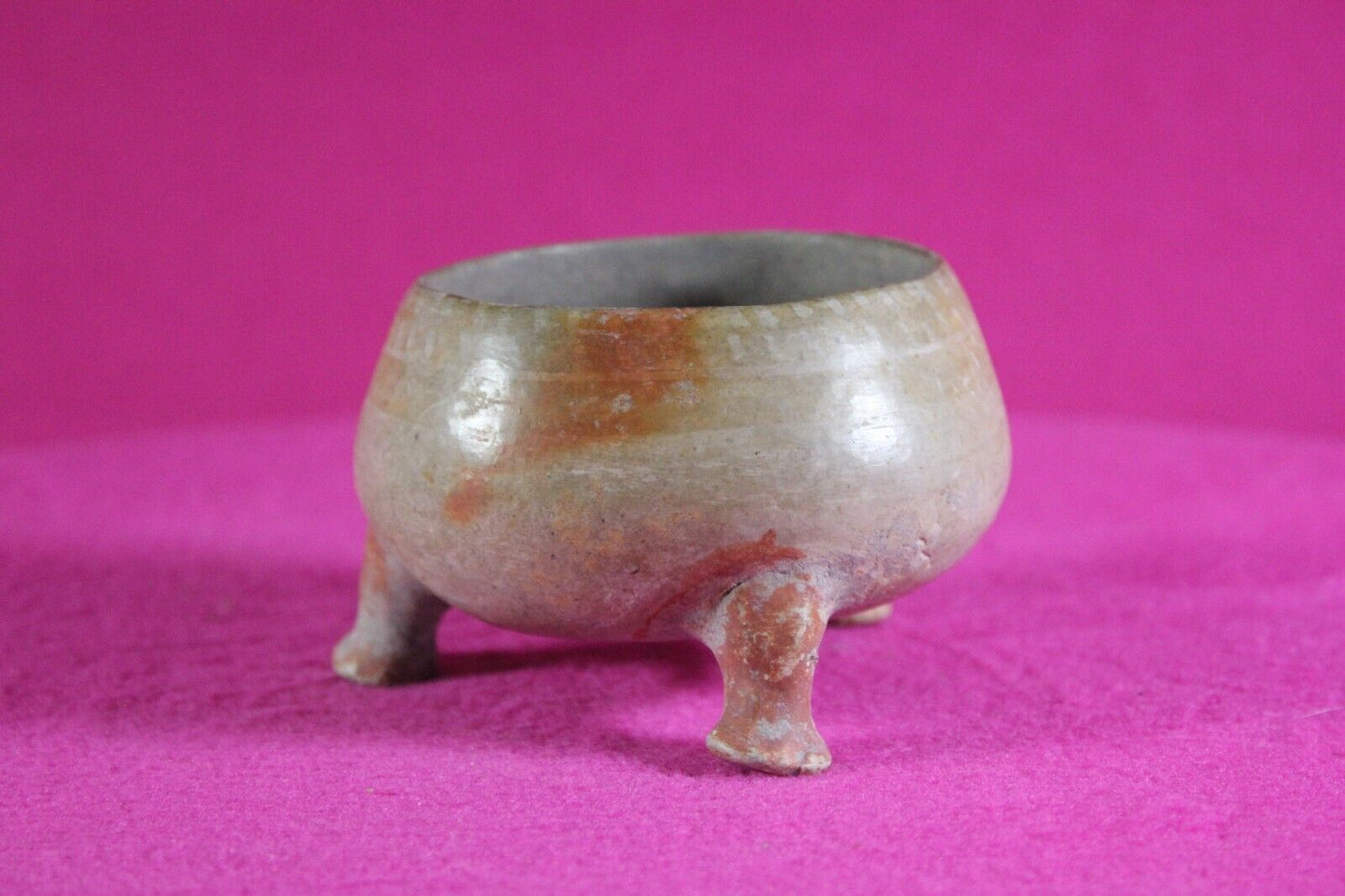 Authentic Pre Columbian Artifact Mini Tripod Bowl 1000-1400 AD Nicaragua COA J92