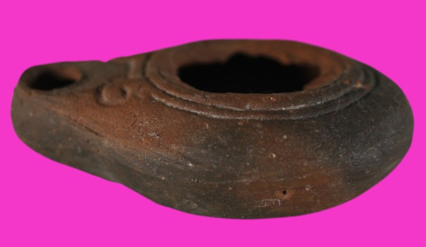 Jesus Christ Homeland Oil Lamp Authentic Holy Land Artifact 100 - 400 AD COA L06