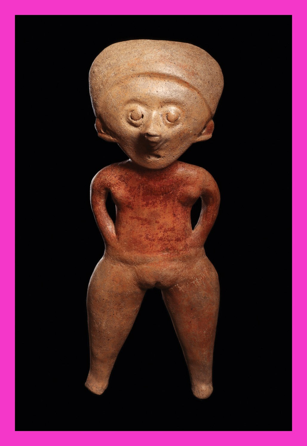 Authentic Pre Columbian Artifact Big Chinesco Figure Mexico Arte Primitivo T126